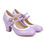 Thumbnail: LIHUAMAO candy color patent leather Mary Jane shoe chunky heel women shoes ankle