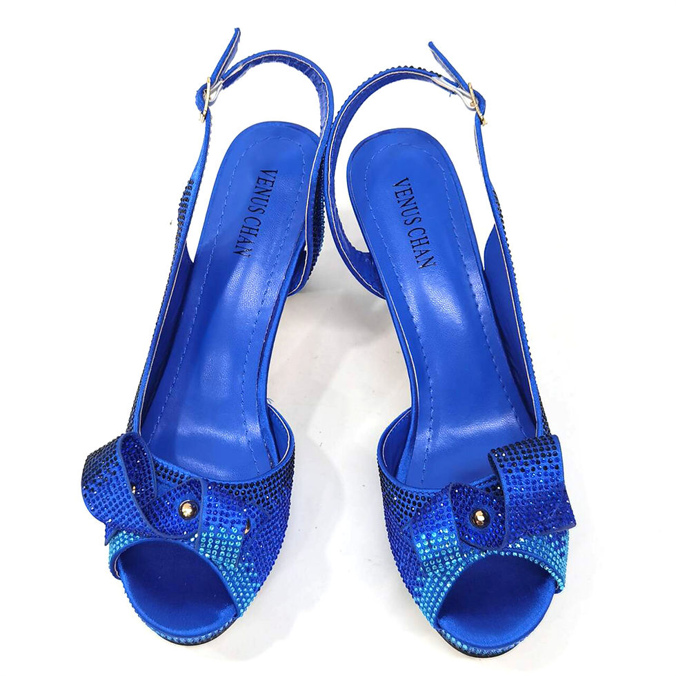 Miniaturbild: each Color Rhinestone Elegant High Heels Nigeria Popular Design African Ladies S