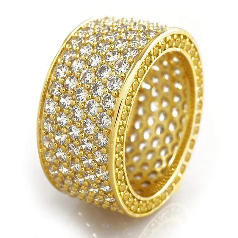 Miniature : New Bling  Wedding Bands Women's Rings Full with Sparkling CZ Engagement Party L