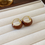 Thumbnail: DREJEW Elliptical Dripping Oil Heart Geometric Earrings for Women Vintage High Q