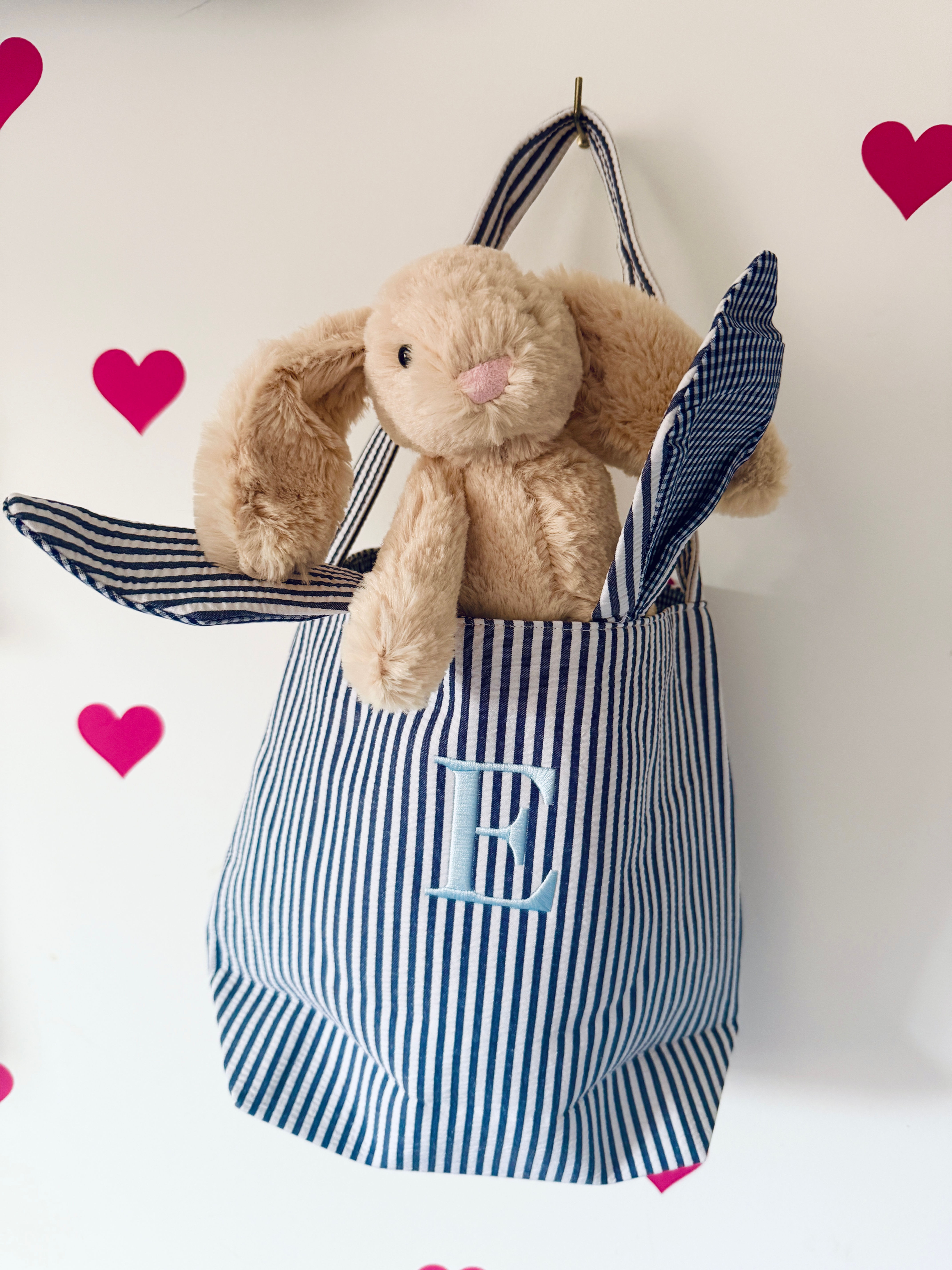Bunny Bag (Striped Navy)