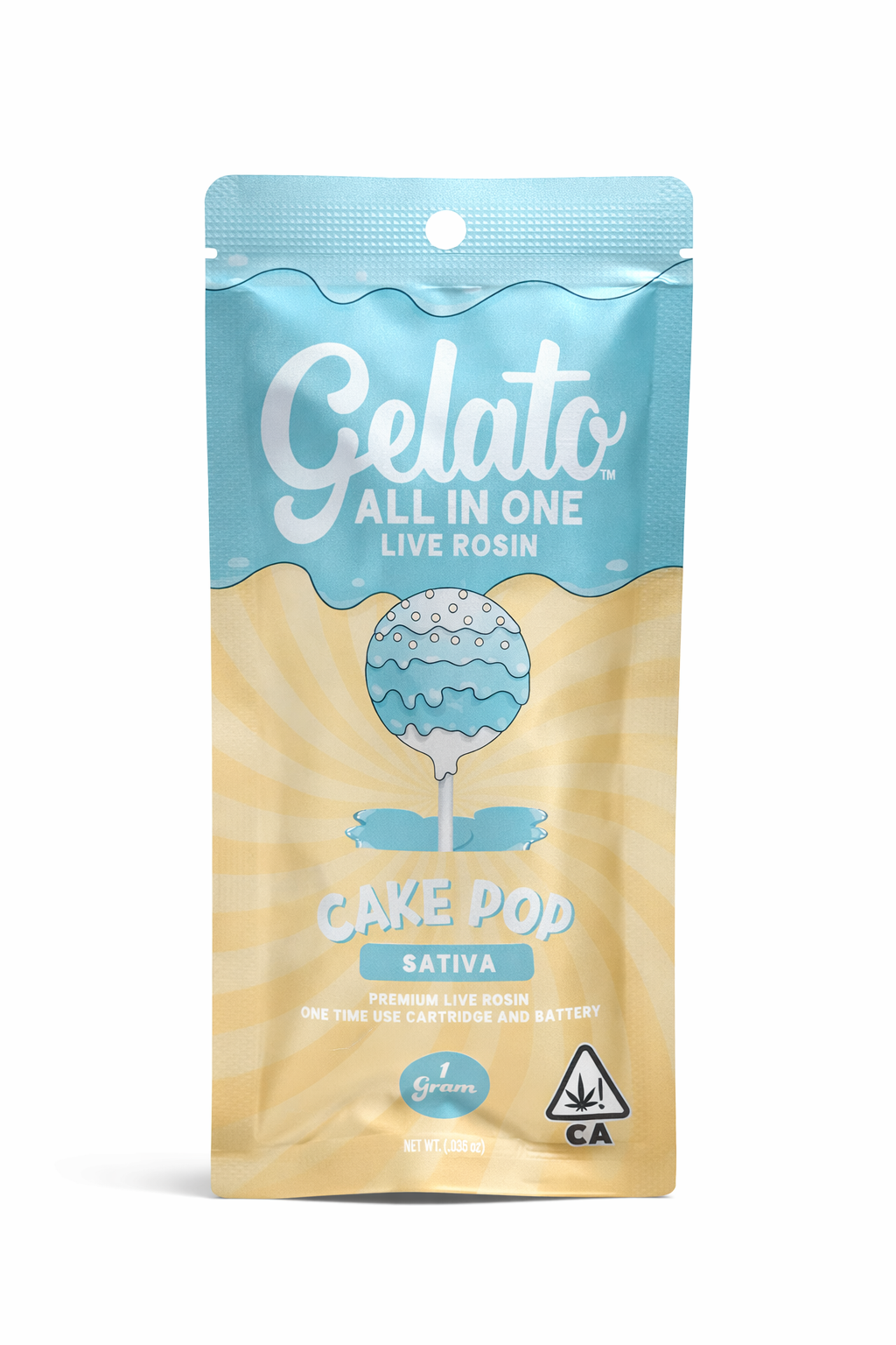 GELATO - 1G LIVE ROSIN DISP. - CAKE POP (S)