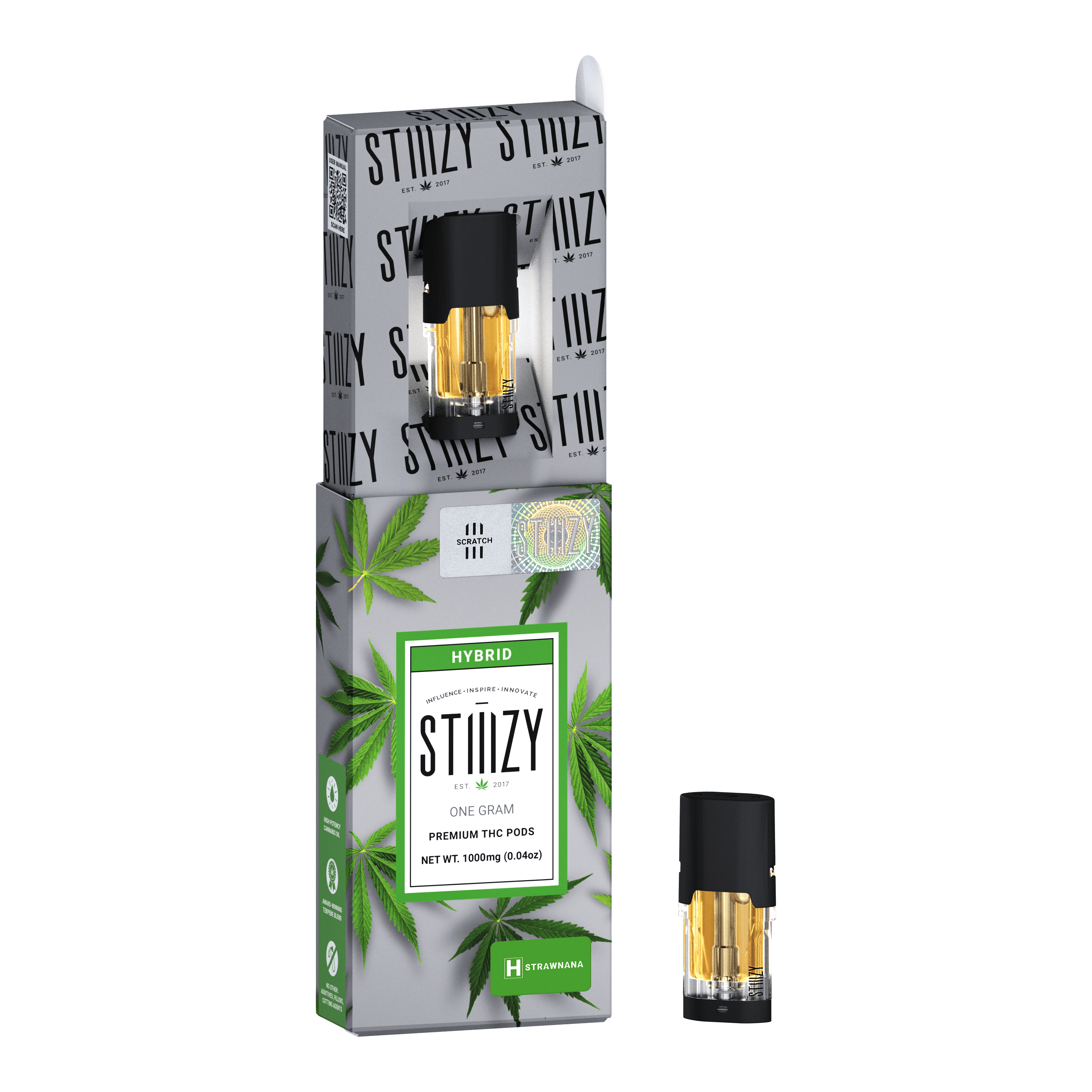 STIIIZY - 1G POD - STRAWNANA (H)