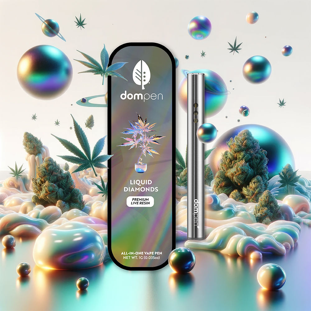 DOMPEN - 1G AIO DISPOSABLE - LIQUID DIAMONDS - BERRIES AND CREAM (I)