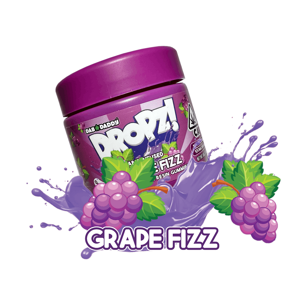 DAB DADDY - LIVE RESIN GUMMIES - GRAPE FIZZ (H)