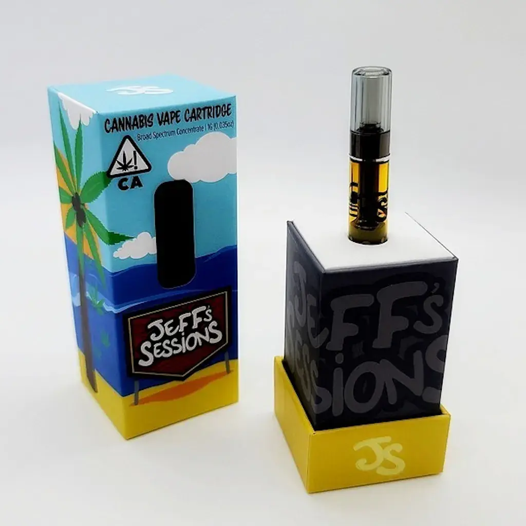 JEFF'S SESSIONS - 1G DISTILLATE CART. - GRAPE GOD (I)
