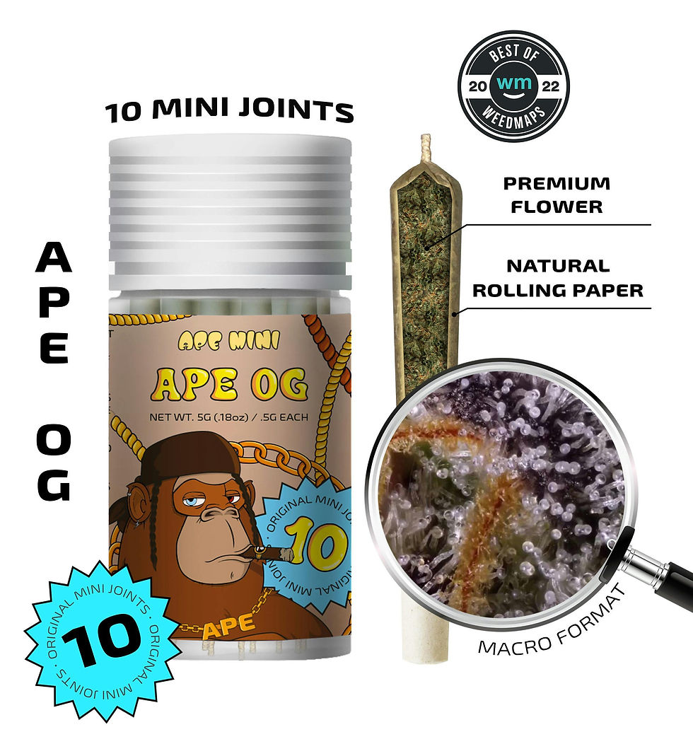 APE - 10 MINI PREROLLS (5G) - APE OG (I)