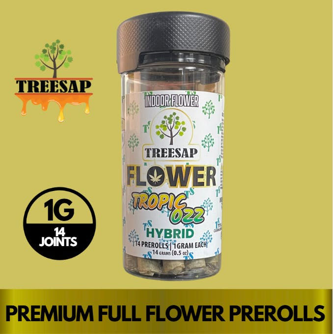 TREESAP - 14PK (14G) PRE-ROLLS - TROPIC OZZ (H)