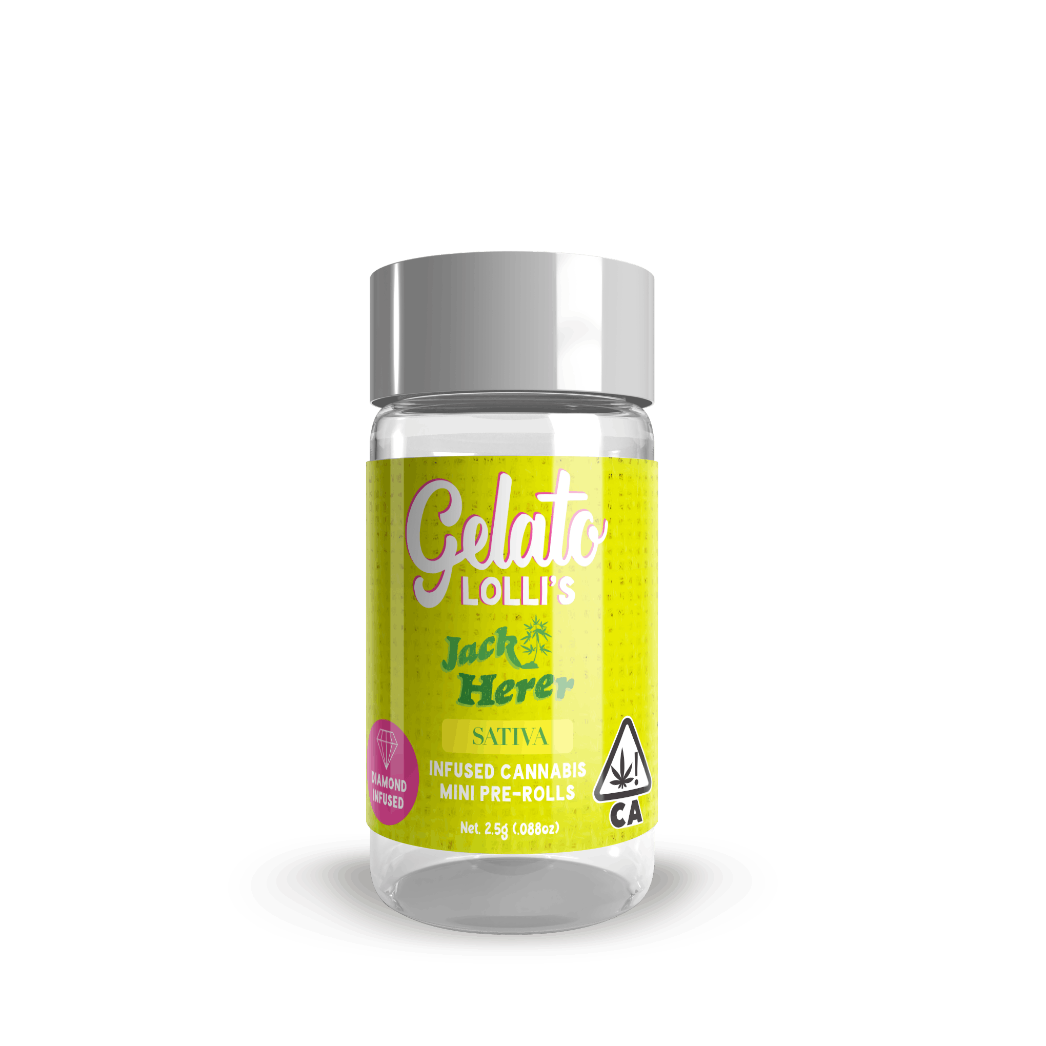 GELATO - 5PK INFUSED PREROLLS - JACK HERER (S)