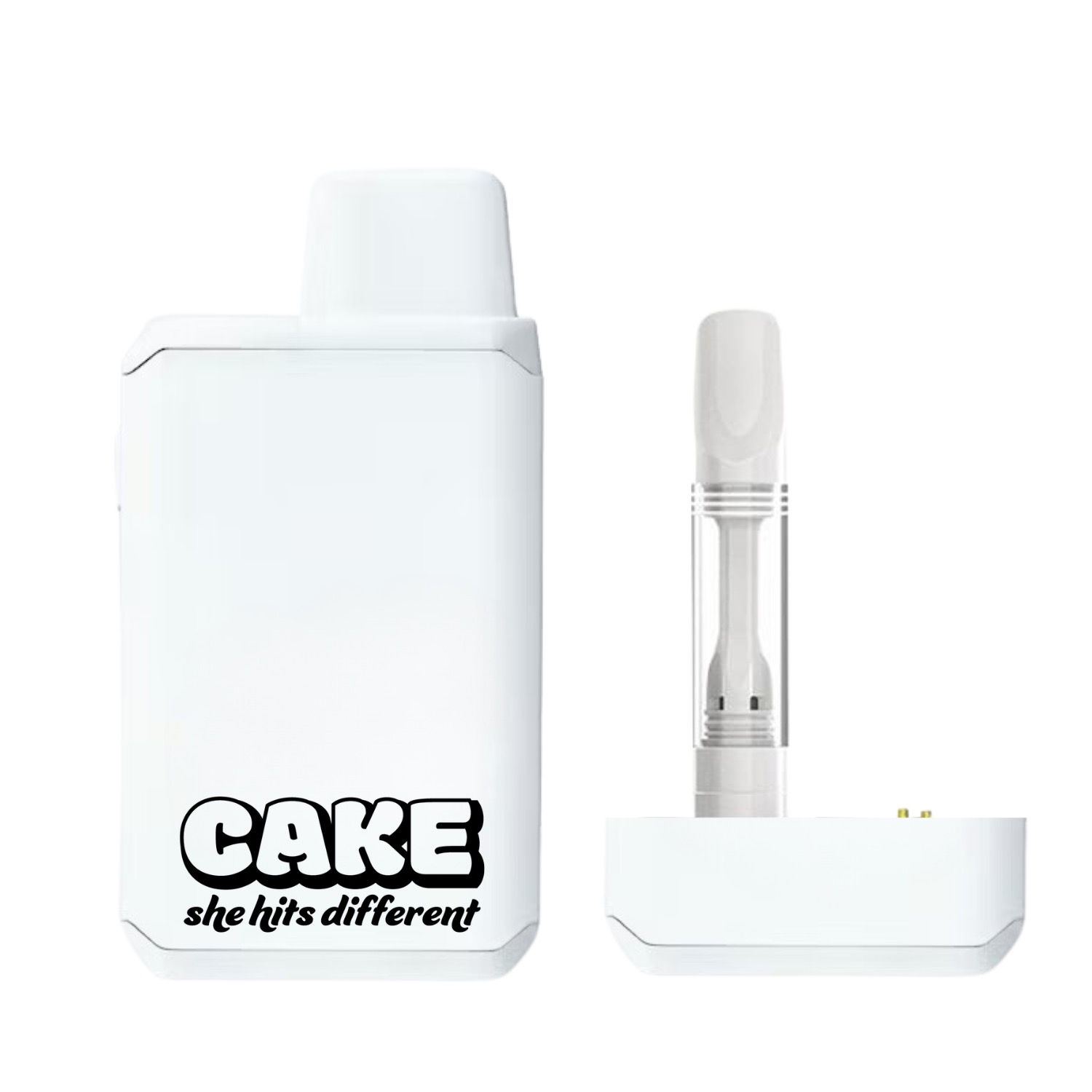 CAKE - SECRET STASH 510 BATTERY - WHITE