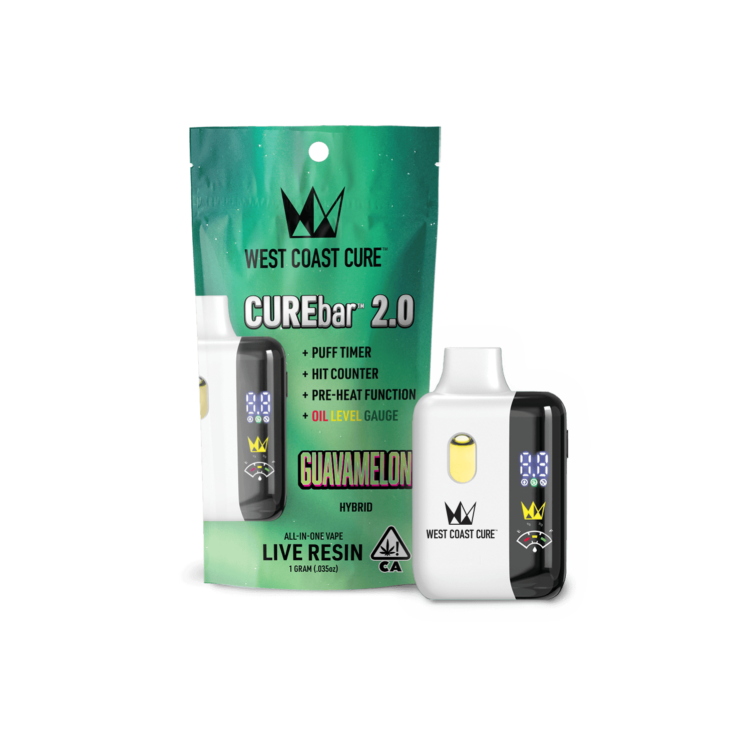WCC - 1G LIVE RESIN CUREBAR - GUAVAMELON (S)