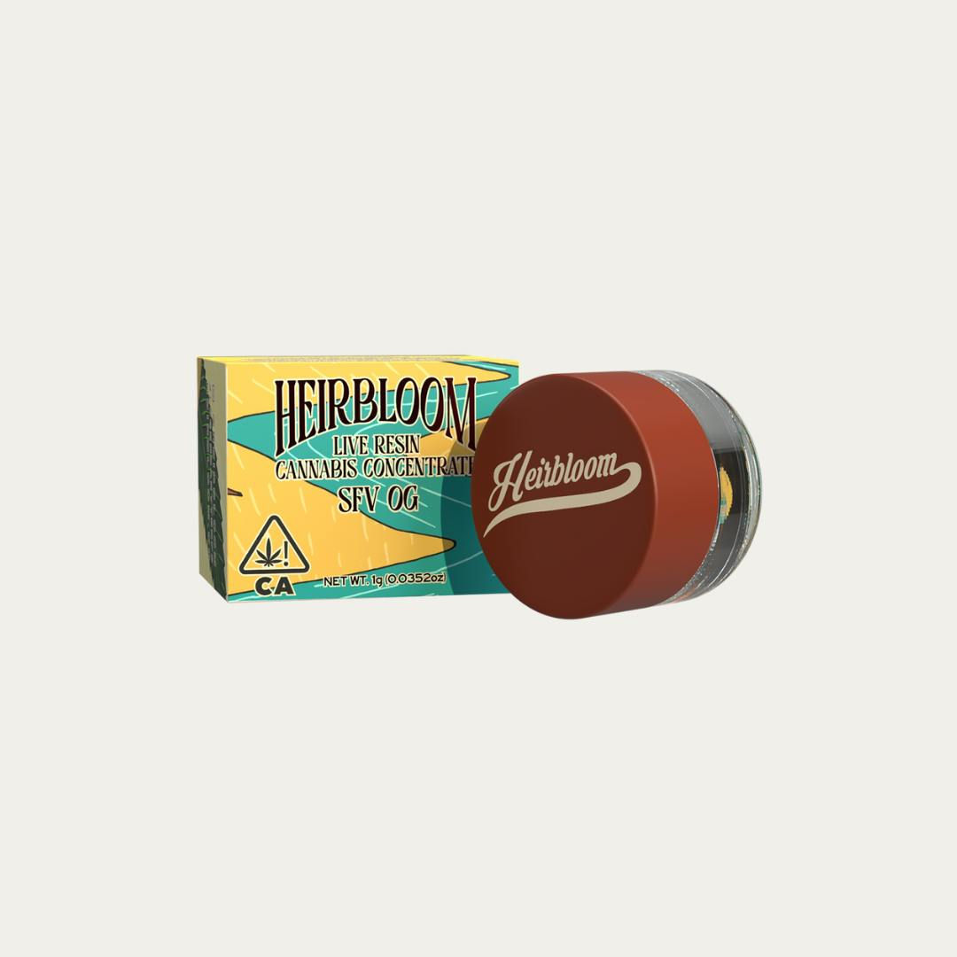HEIRBLOOM - 1G LIVE RESIN TERP SUGAR - SUPER SILVER HAZE (S)