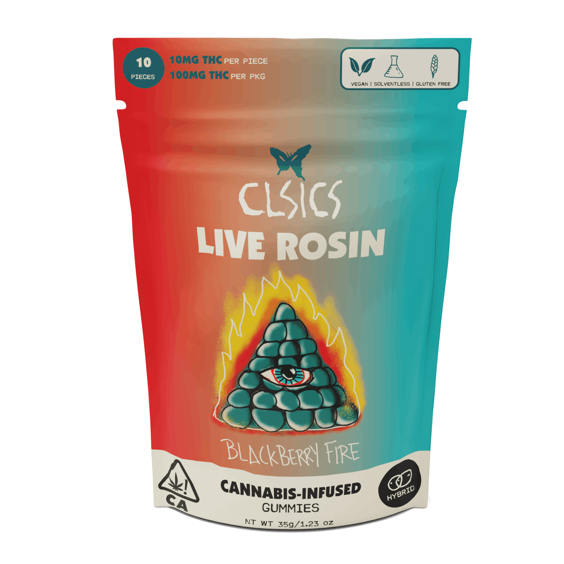 CLSICS - LIVE ROSIN GUMMIES - BLACKBERRY FIRE (H)