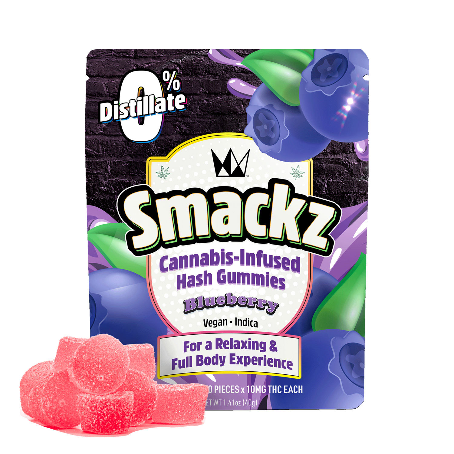 WCC - 100MG HASH GUMMIES - BLUEBERRY (I)