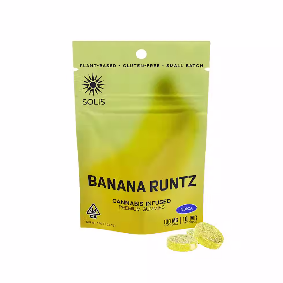 SOLIS - 10PK GUMMIES - BANANA RUNTZ (I)