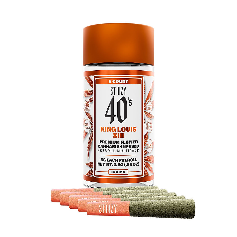 STIIIZY - .5G 40s INFUSED PREROLL MULTI PACK - KING LOUIS XIII (I)