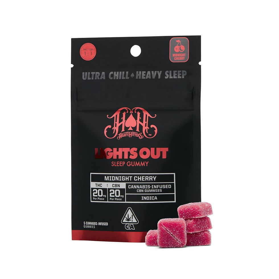 HEAVY HITTERS - CBN GUMMIES - MIDNIGHT CHERRY (I)