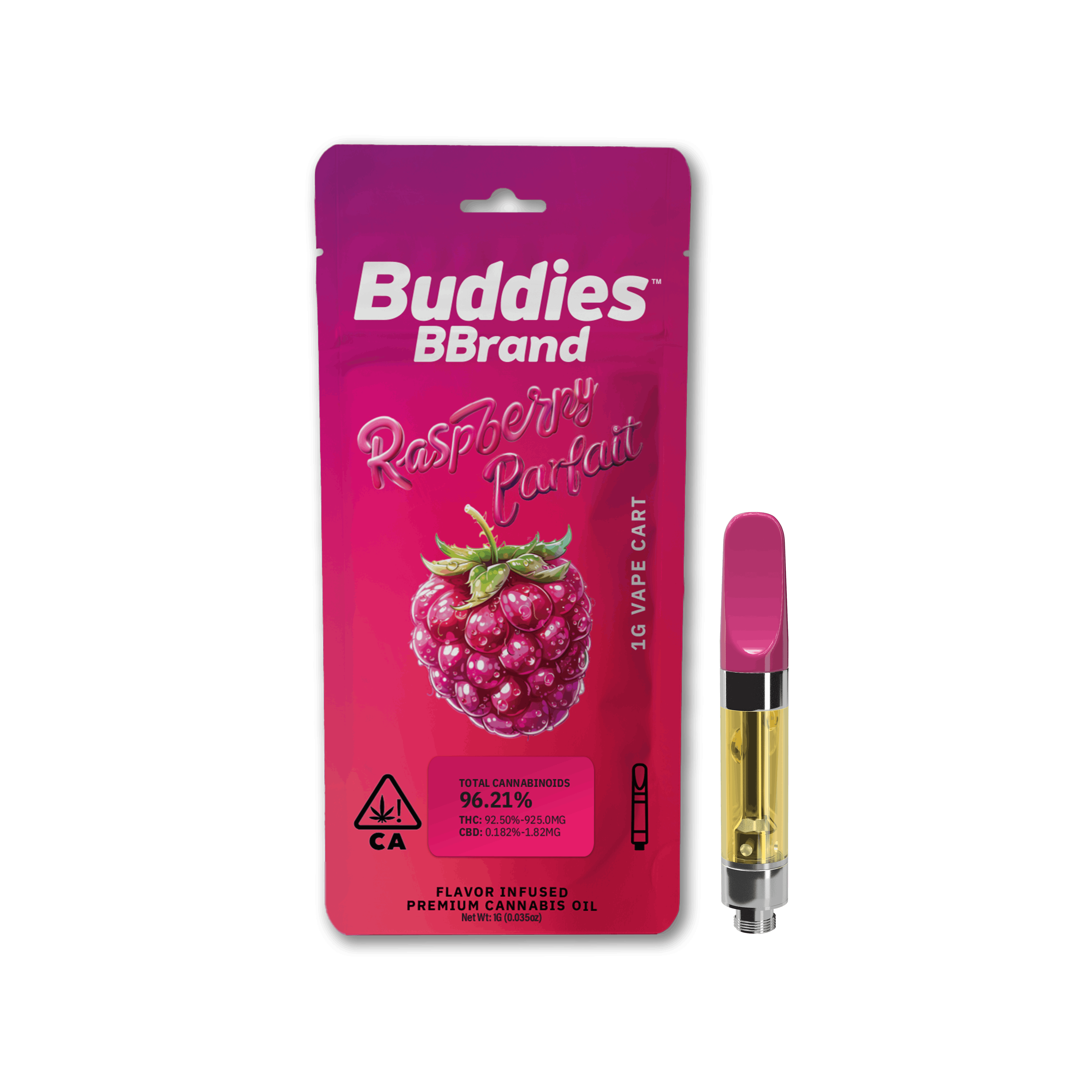 BUDDIES - 1G CART - RASPBERRY PARFAIT (H)