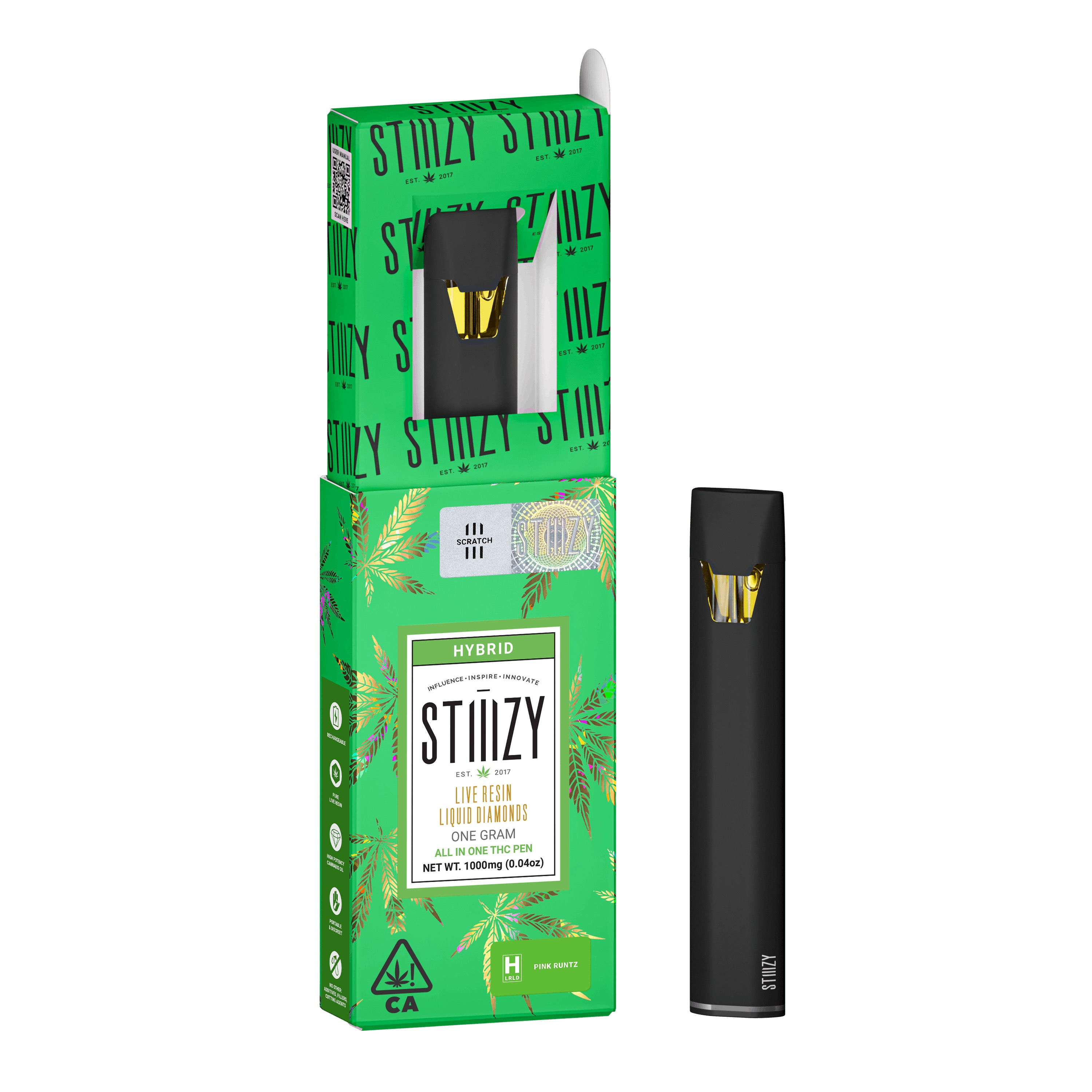 STIIIZY - 1G LIQUID DIAMONDS DISP. - PINK RUNTZ (H)