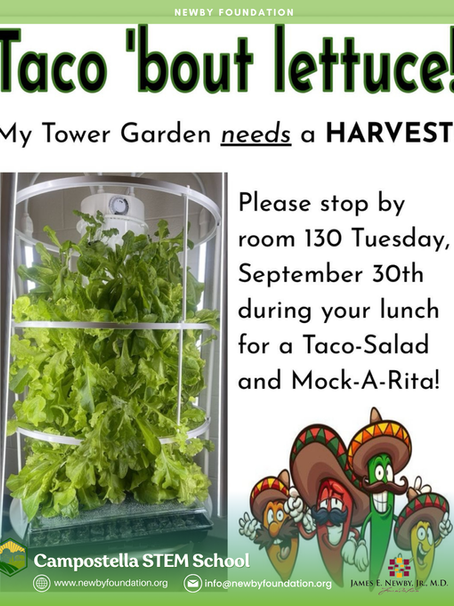 🌮🌱 Taco Tuesday at Southside STEM Academy at Campostella!
