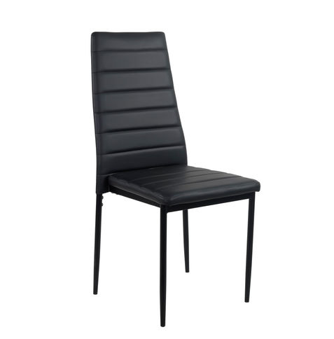 Silla Roterdam Cuerina Negra NVK-117