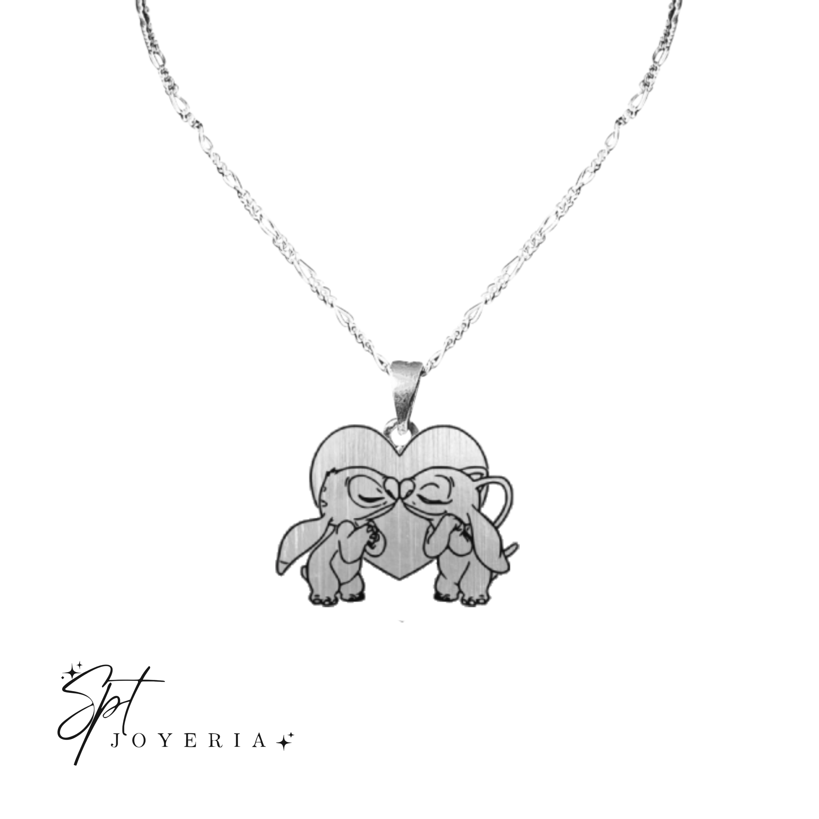 Cad1920 - Cadena exclusiva de Stitch y Angela