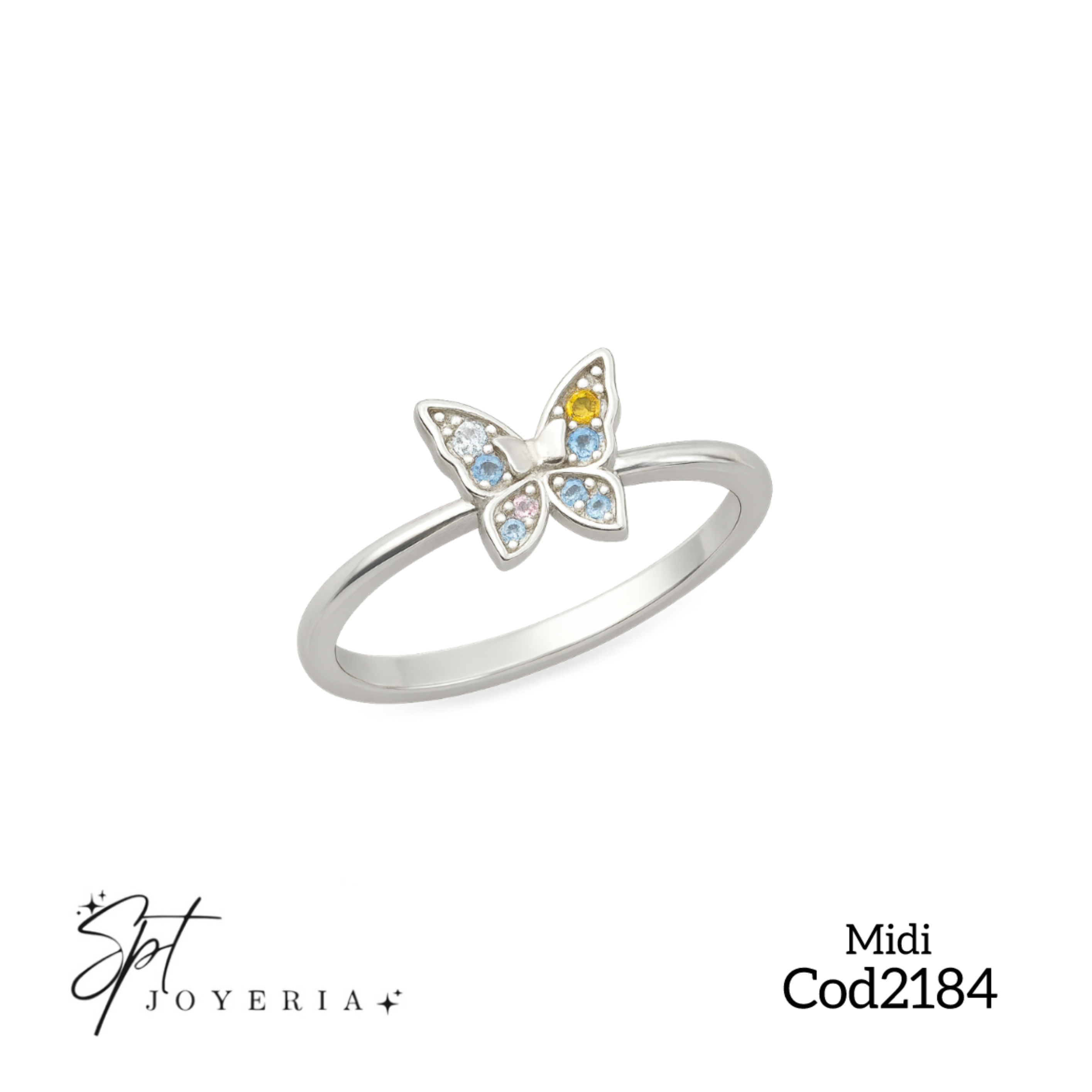 Cod2184 - Anillo de mariposa Midi