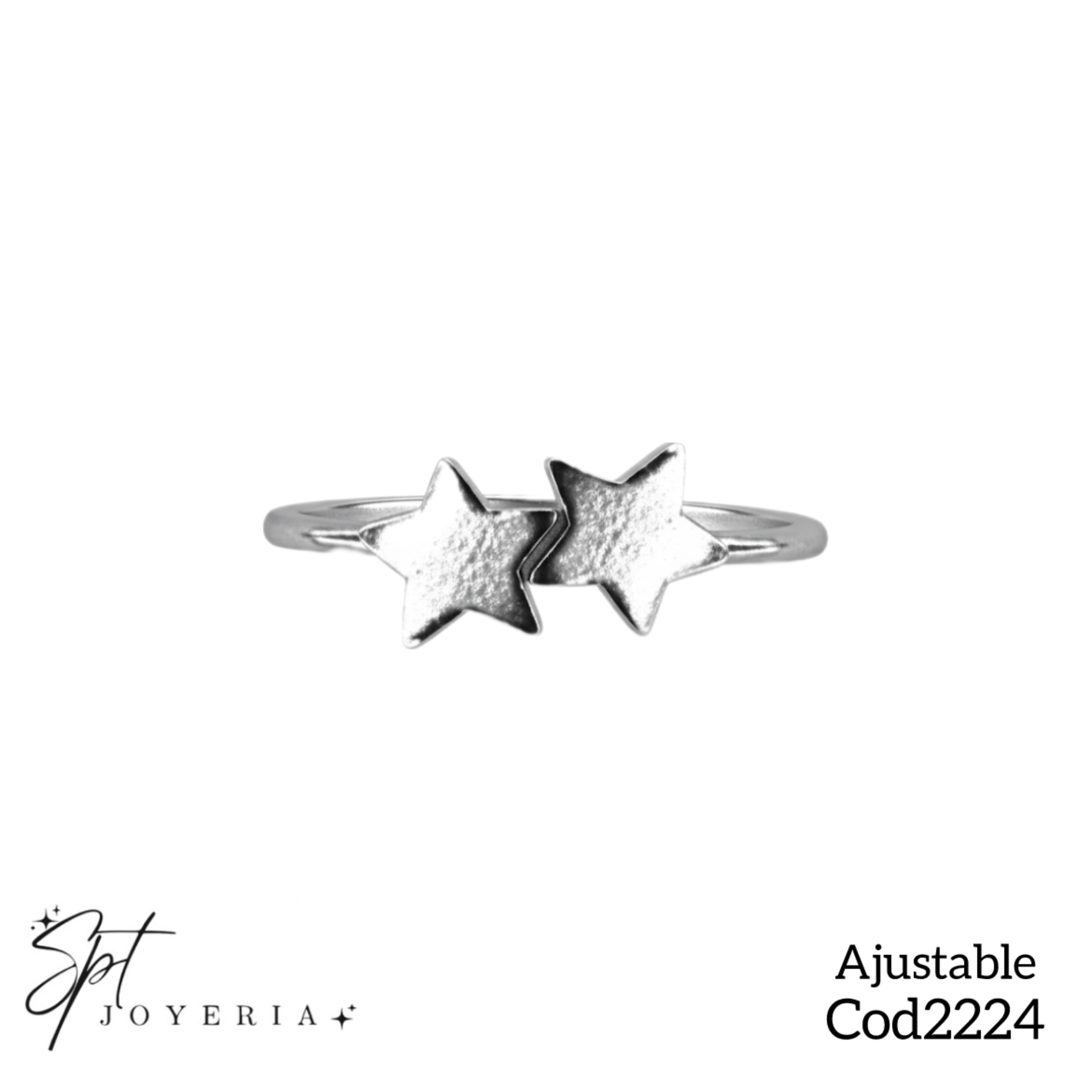 cod2224- Anillo de estrella ajustable