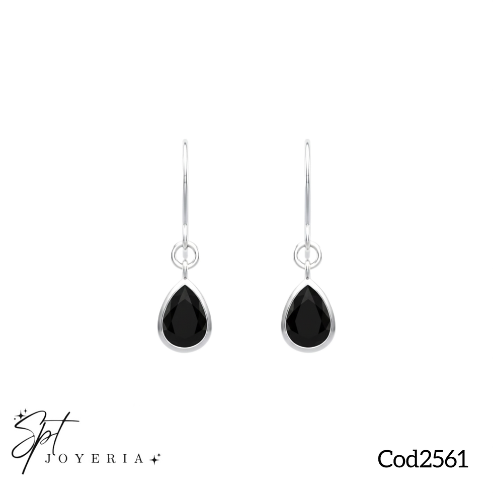 Miniatura: Cod2561 - Aros colgantes con gotas 
