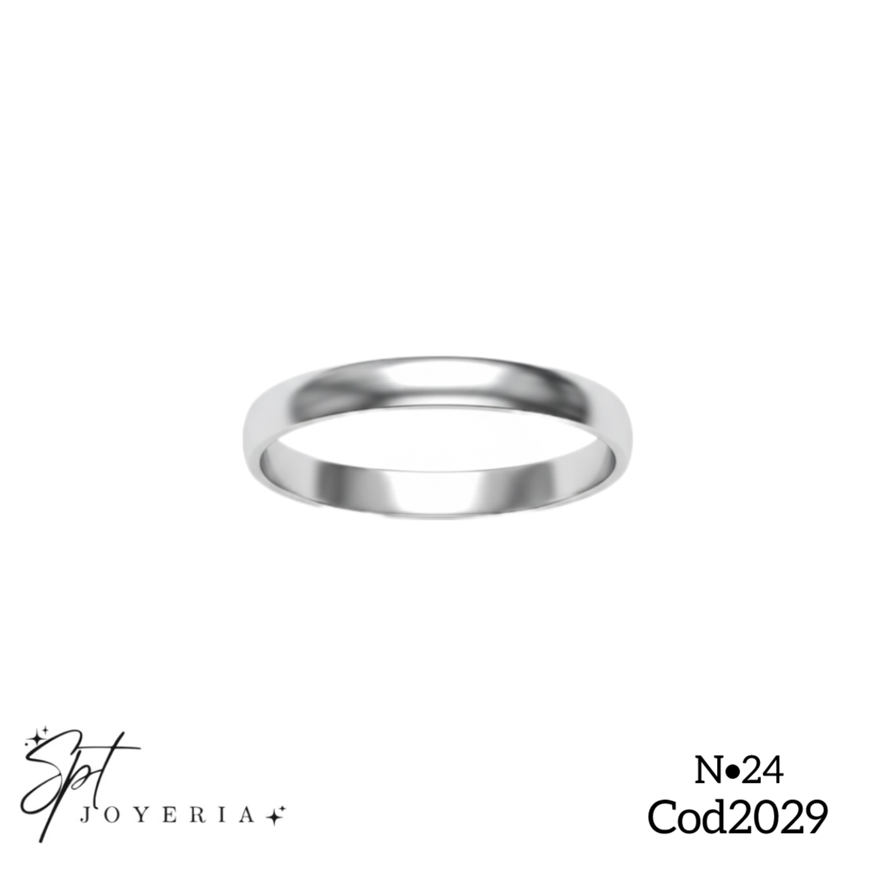 Cod2029 - Anillo argolla N•24