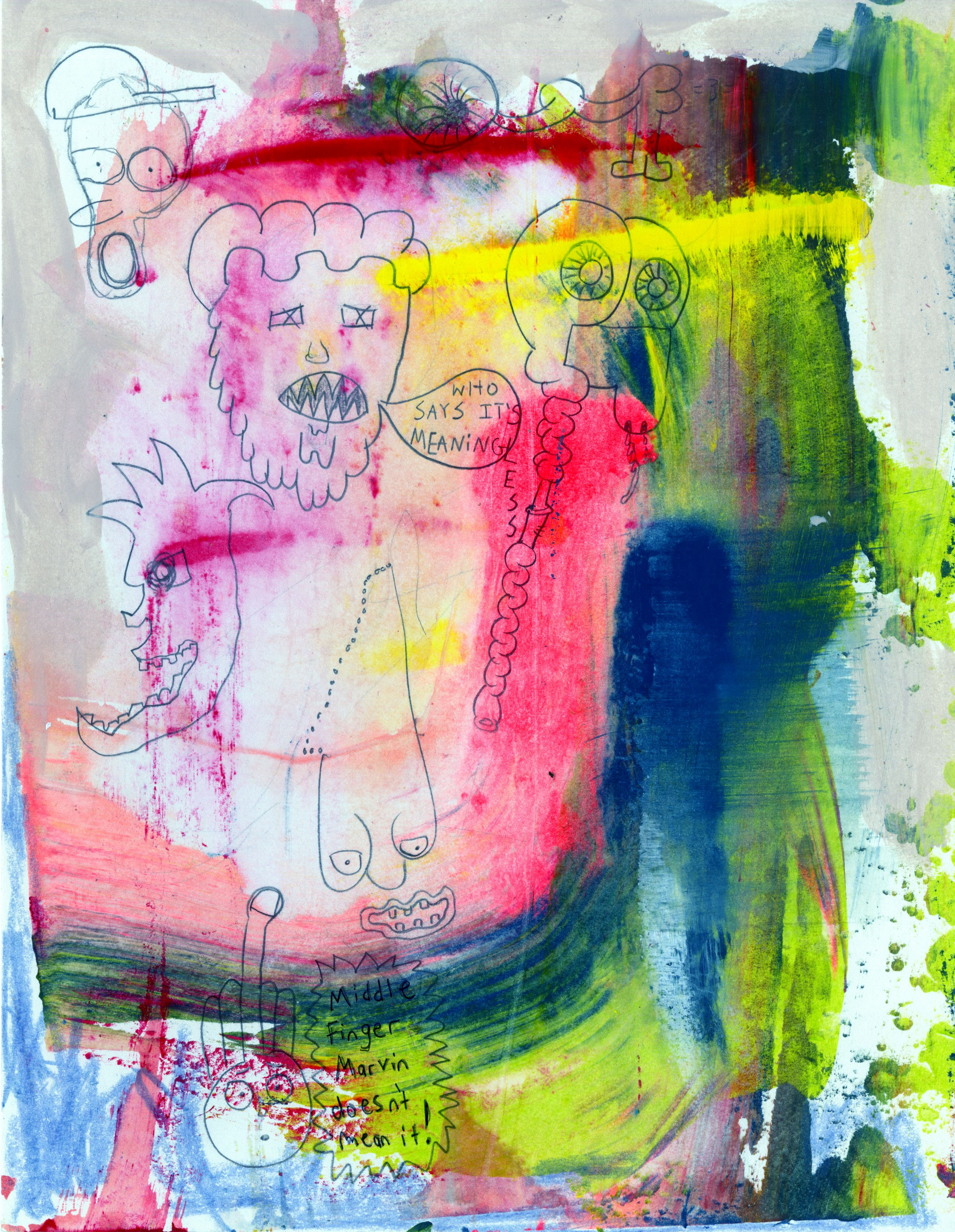 "Middle Finger Marvin" by Frederick Nitsch