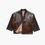 Küçük resim: Oversize Brown Leather Kimono