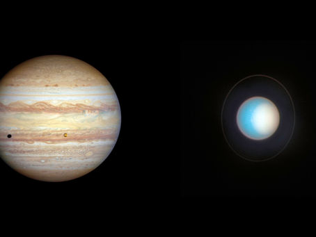 Nuevas vistas del Hubble de Júpiter y Urano