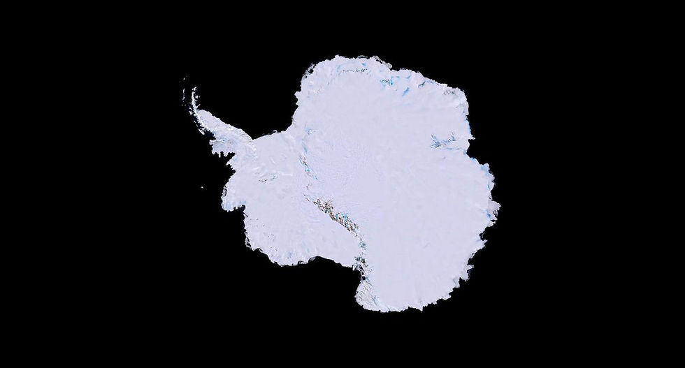 Mosaico de imágenes Landsat de la Antártida. El primer mapa tridimensional, de alta resolución y en color real de la Antártida se construyó a partir de más de 1.100 imágenes del satélite Landsat 7. Para crear el mosaico de imágenes Landsat de la Antártida (LIMA), los visualizadores científicos combinaron escenas Landsat 7 (adquiridas entre 1999 y 2001), un modelo de elevación digital y mediciones de datos de campo. Se necesitaron años para unir todo el conjunto para su publicación en 2007. Imagen cortesía de USGS, NASA, National Science Foundation y British Antarctic Survey.