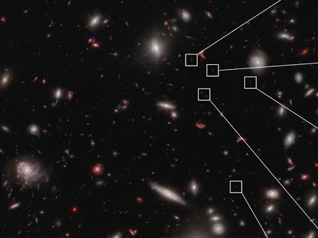 El telescopio Webb observa 7 galaxias que se formaron poco después del Big Bang