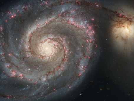 La Galaxia del Remolino (M51) y la galaxia compañera