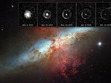 El eco de luz de una supernova en Messier 82