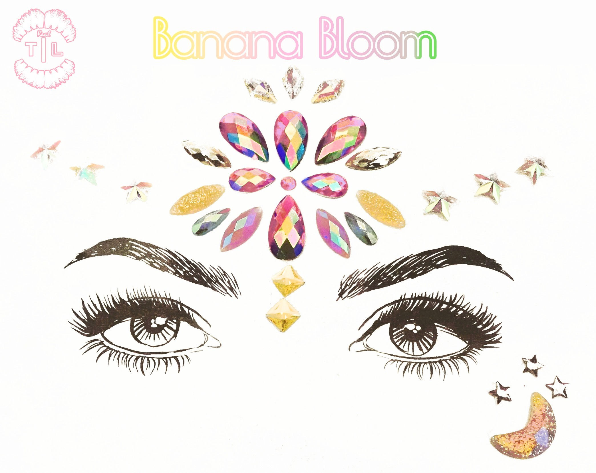 Banana Bloom face jewels