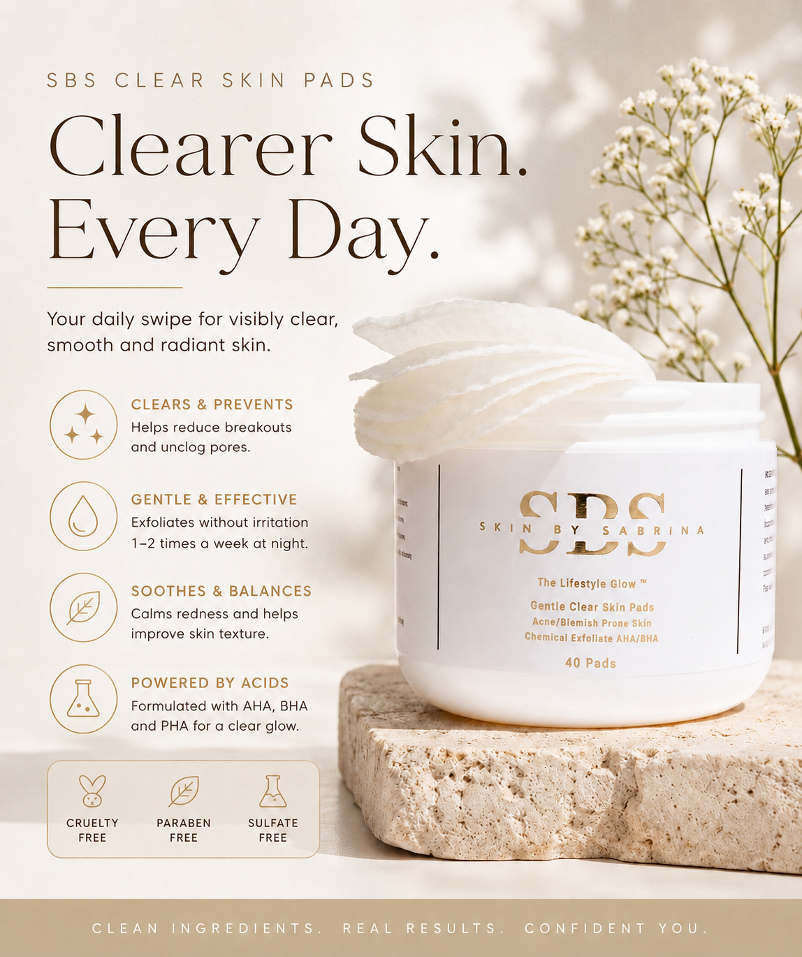 Clear Skin Pads by SBS