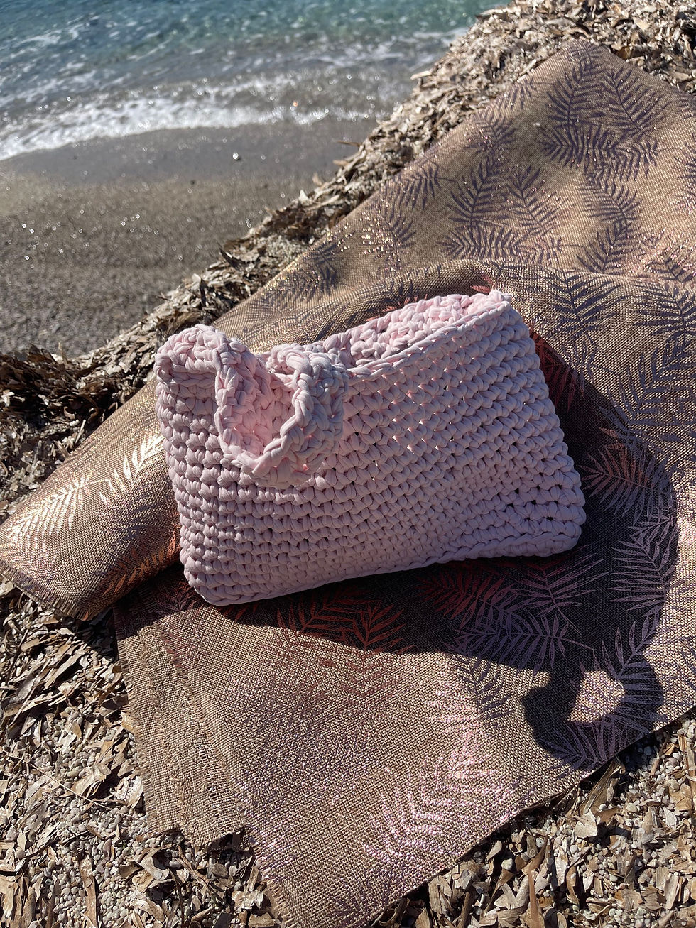 Miniature : Sac Heidi rose pastel Fait main 