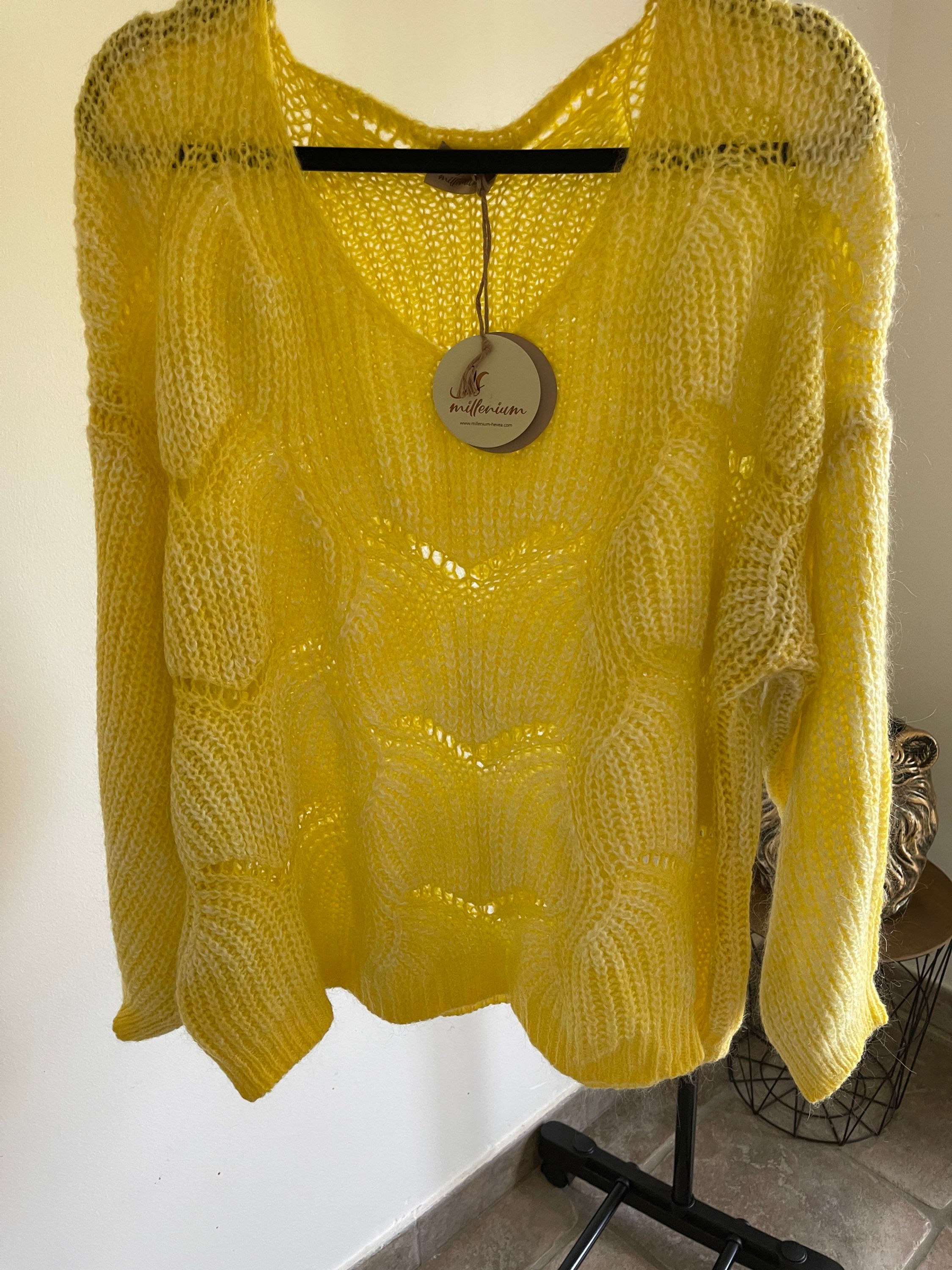 Pull Lou jaune clair