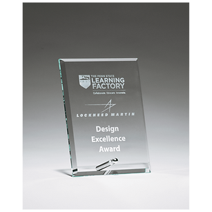 GL306B Standing Glass Award