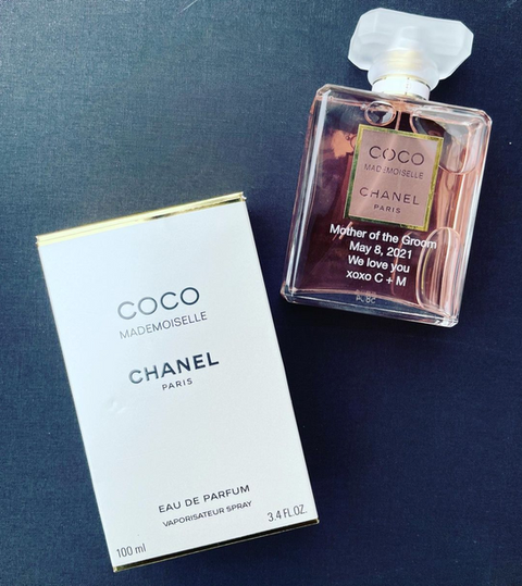 engraving perfume bottle chanel gift wedding birthday custom personalized chicago award source
