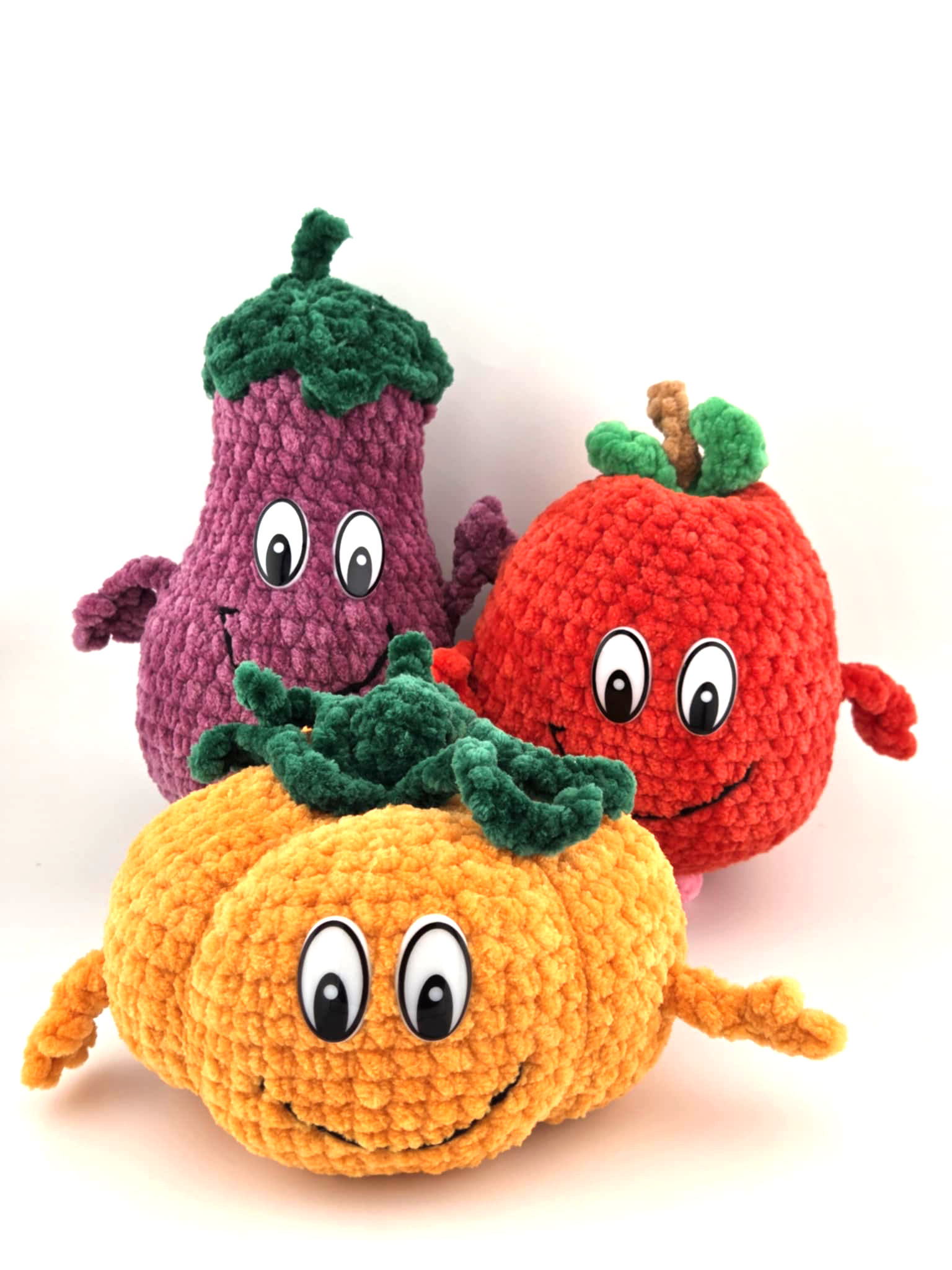 Peluches fabriquées au crochet