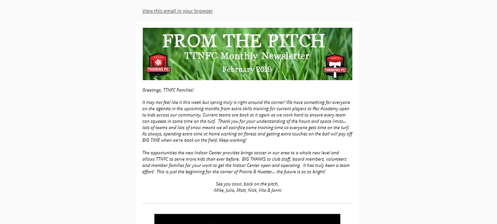 From the Pitch : February 2019
