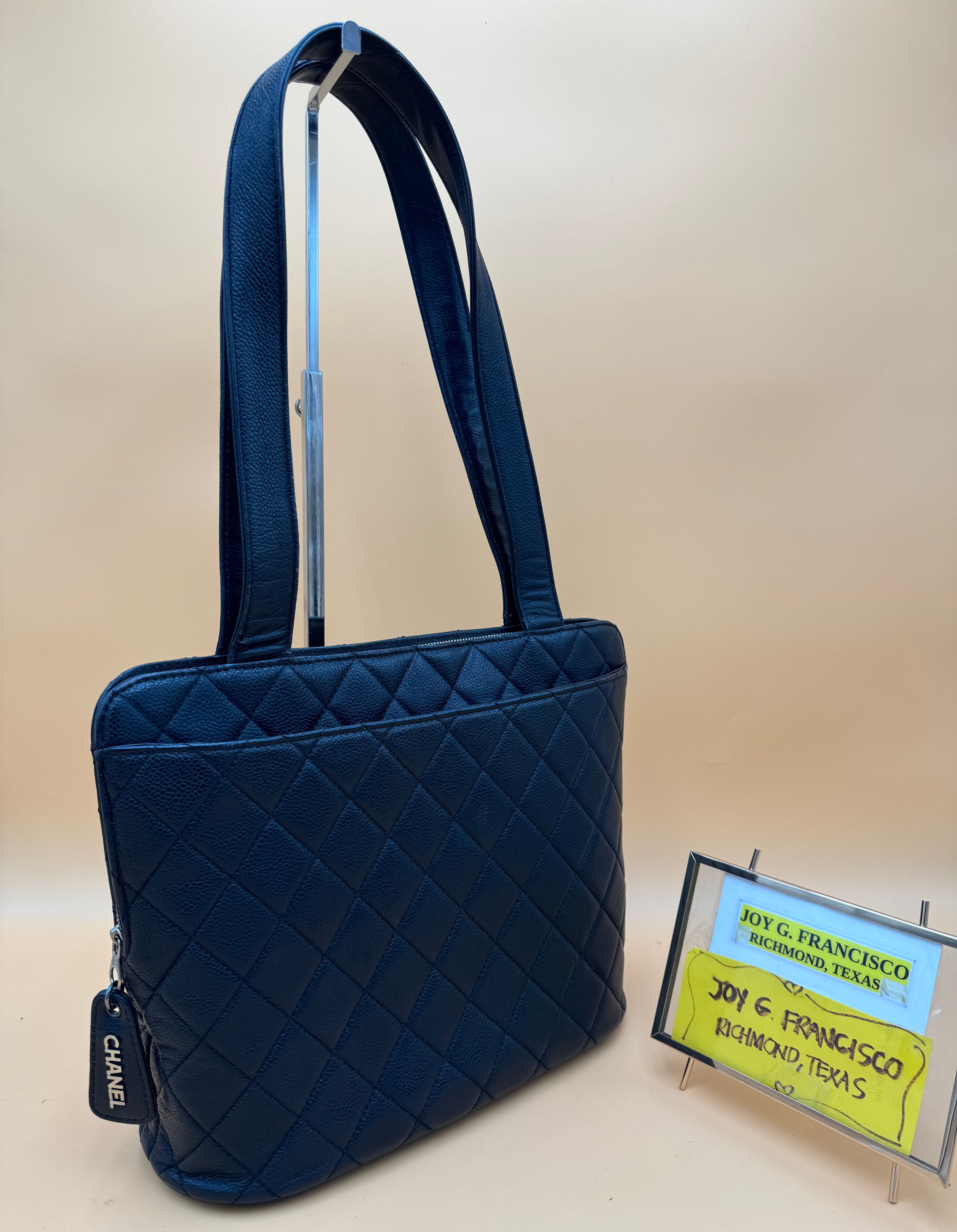 Chanel Black Caviar Shoulder Tote