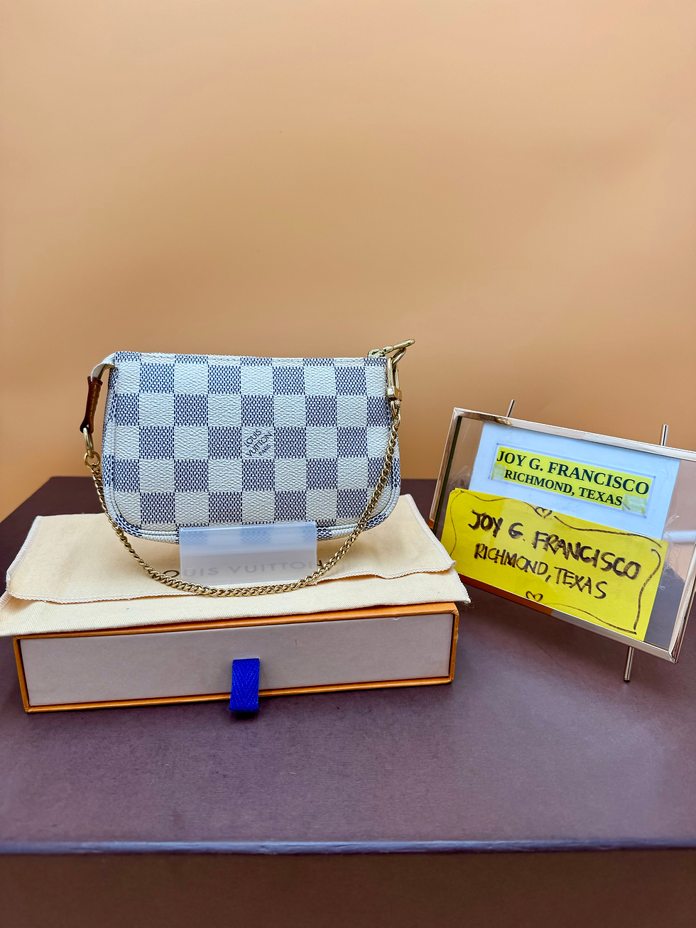 LV Damier Azur Mini Pochette Accessoires