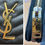 Thumbnail: YSL Matelasse Chevron Black Zippy Wallet
