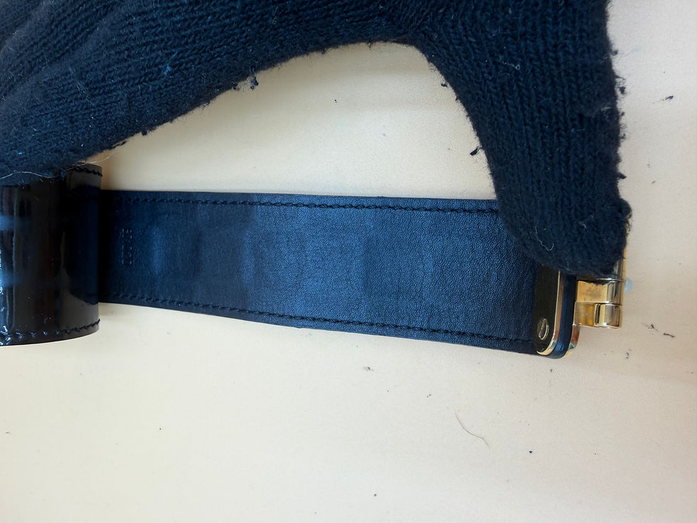 Thumbnail: LV S-Lock Vernis Graphite Bracelet