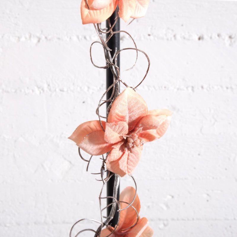 Thumbnail: ARTIFICIAL GARLAND POINSETTIA ORANGE 103 CM